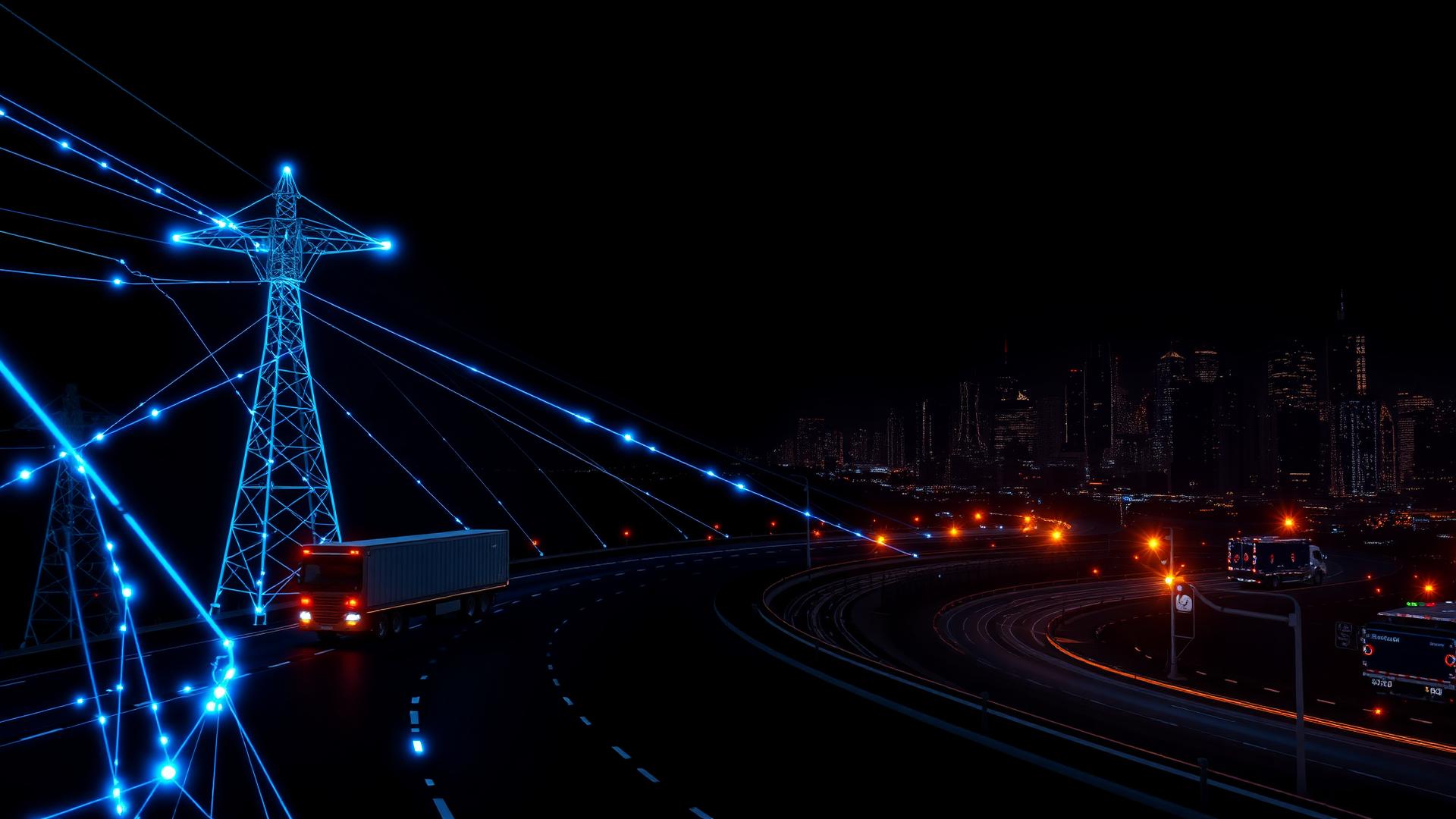 Energy, logistics and technology infrastructure connected by a digital network